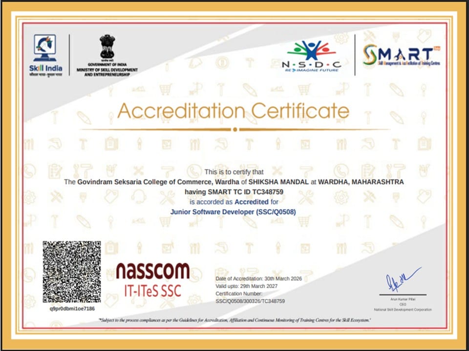 Accreditation Certificate