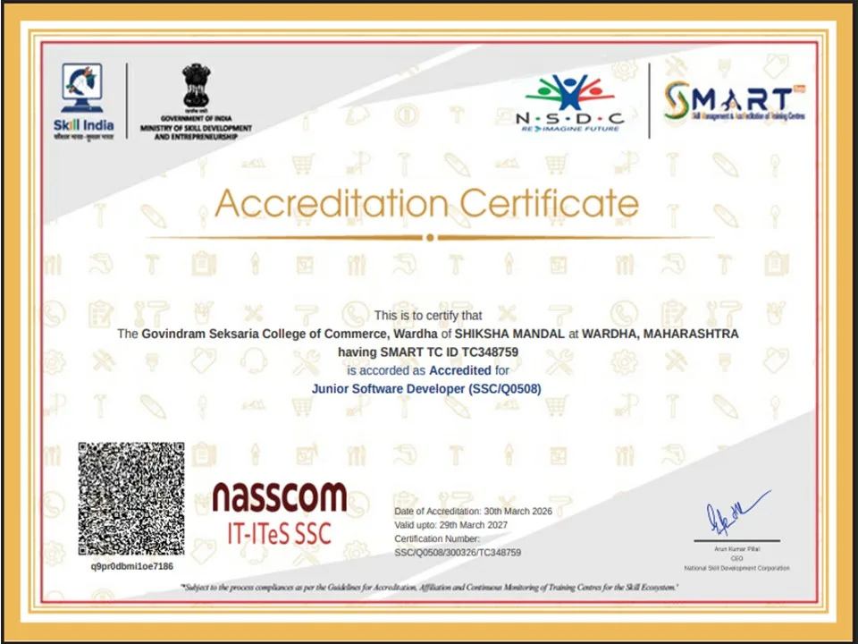 Accreditation Certificate